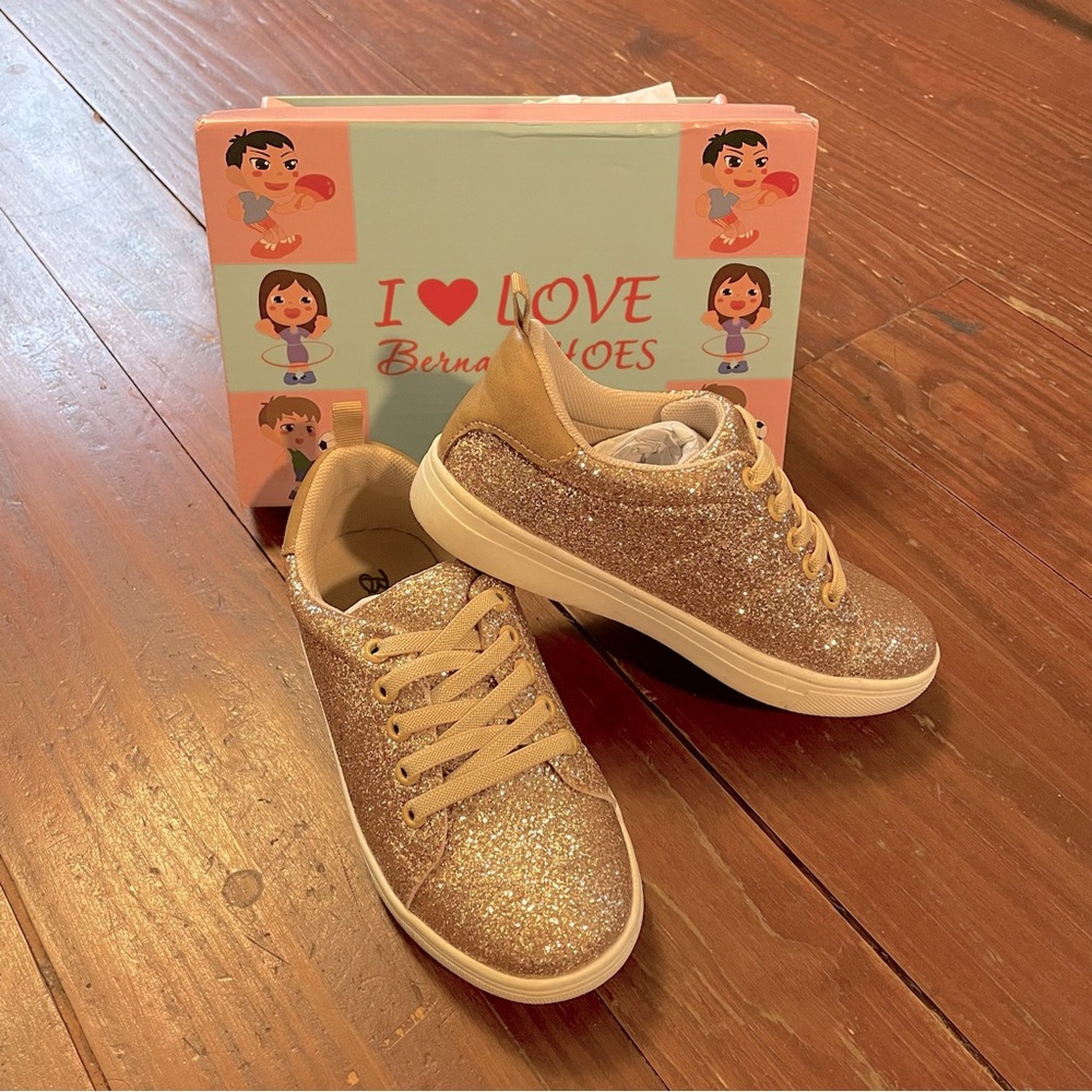 Gold Sparkly Sneakers